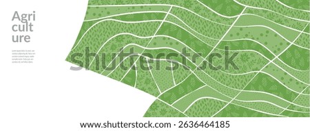 Field pattern, farm background, agriculture. Abstract geometric patchwork, aerial environment, eco mosaic. Organic rice farmland countryside with terrace wheat plantation and rural landscape design