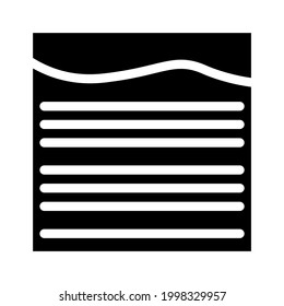 field peat glyph icon vector. field peat sign. isolated contour symbol black illustration