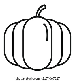 Field pumpkin icon outline vector. Farming garden. Food vegetable
