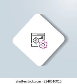 Diseño vectorial de iconos de automatización de servicios sobre el terreno