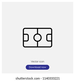 Field sign icon in trendy flat style isolated on grey background, modern symbol vector illustration for web