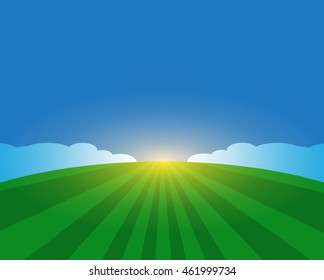 Field and sky. Background. Agricultural concept.