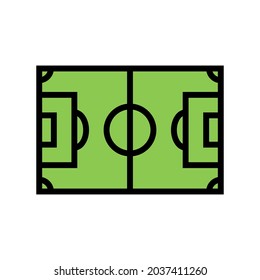 field soccer color icon vector. field soccer sign. isolated symbol illustration