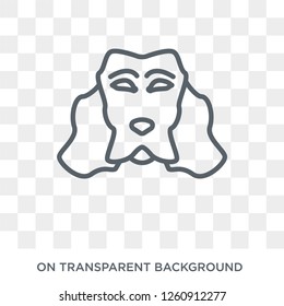 Field Spaniel dog icon. Trendy flat vector Field Spaniel dog icon on transparent background from dogs collection. High quality filled Field Spaniel dog symbol use for web and mobile