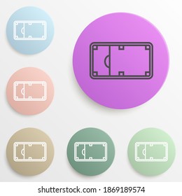 field of street basketball badge color set. Simple glyph, flat vector of web icons for ui and ux, website or mobile application