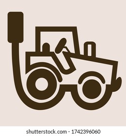 Field Traktor icon.field Traktor Icon für Web Design.Vektor Illustration.