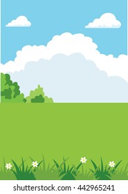 field vector. meadow vector. nature vector