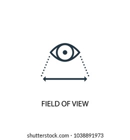 Field View Icon Simple Element Illustration Stock Vector (Royalty Free ...