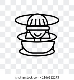 Field of view vector icon isolated on transparent background, Field of view logo concept