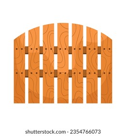 field wooden fence vector isolated