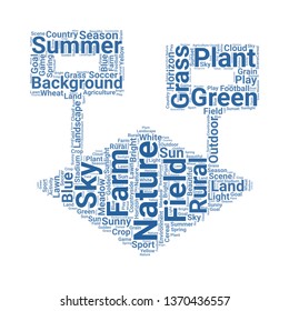 field word cloud. tag cloud about field