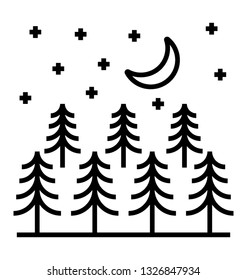 Fields or cropping line icon 