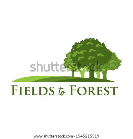 Fields to forest logo, Tree logo