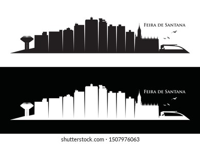Fiera de Santana skyline - Brazil - vector illustration