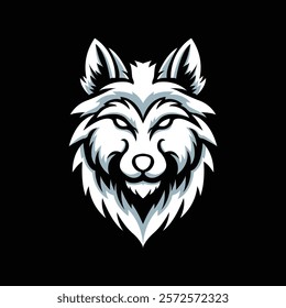 Fierce alpha Wolf Head perfect for sport or supplement mascot vector illustration logo design