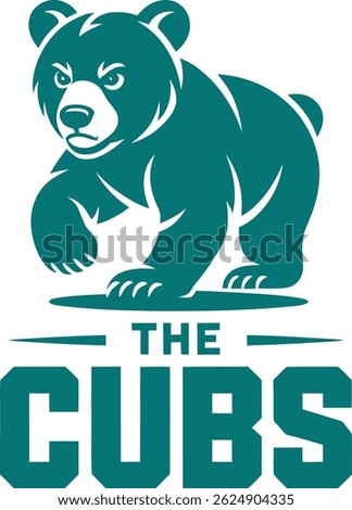 Fierce Bear Logo “The Cubs” – Bold Mascot for Teams, Clubs, and Brands