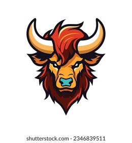 Fierce Bison Logo on White Background