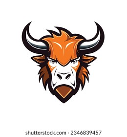 Fierce Bull Logo on White Background