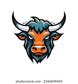 Fierce Bull Logo on White Background
