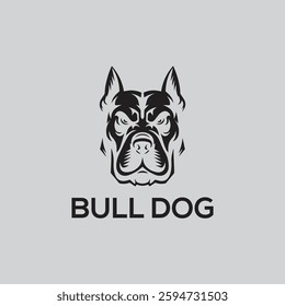 Fierce Bulldog Logo Vector – Premium Stock Illustration for Branding
