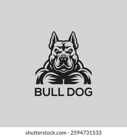 Fierce Bulldog Logo Vector – Premium Stock Illustration for Branding
