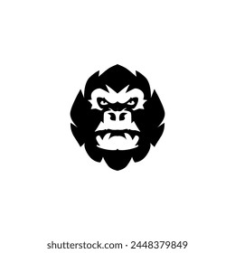 Fierce gorilla logo. Gorilla head icon.	
