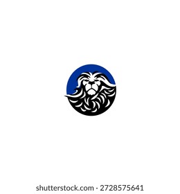 Cabeza de león feroz con melena dinámica que forma la letra O del alfabeto. Perfecto para Equipos deportivos, marcas de juegos e identidades de logotipos agresivos.