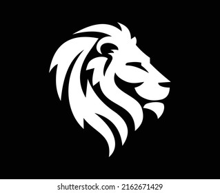 Fierce Lion Head Logo With Mane