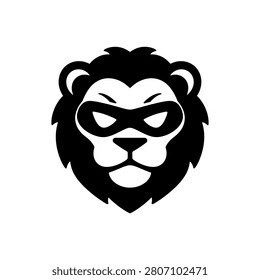 Fierce Lion Mask Icon Icon Isolated On White Background
