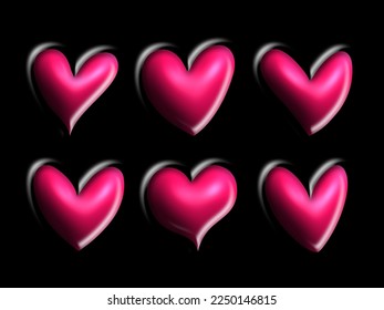 Fierce love.  Happy Valentine's Day.  It has cute heart shapes and bright colors.  It conveys the warm love that everyone dreams and wishes for.