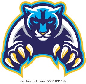 Fierce Panther Mascot Logo Design for Versatile Branding