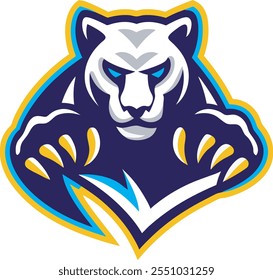 Fierce Panther Mascot Logo Design for Versatile Branding