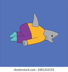 Fierce sharks who are lazy to do activities