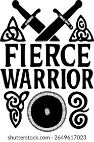 Camiseta Espadas Tribais Celtas Guerreiro Feroz