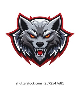 Fierce Wolf Head Logo – Wild Animal Design Inspiration.