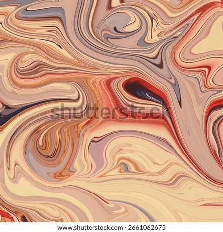 Fiery abstract art in red, orange, and cream tones with dramatic swirling shapes. Expressive and dynamic, perfect for backgrounds or creative projects.