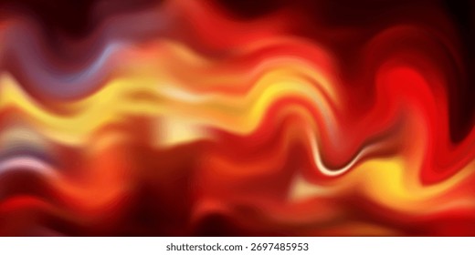 Fondo Abstractas ardiente con remolinos rojos, amarillos y naranjas de calor y energía, diseño de Ilustración vectorial.