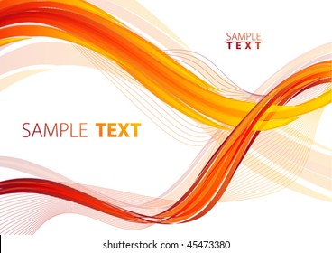 Fiery abstract background. Vector