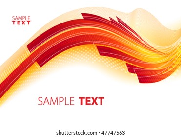 Fiery abstract background. Vector