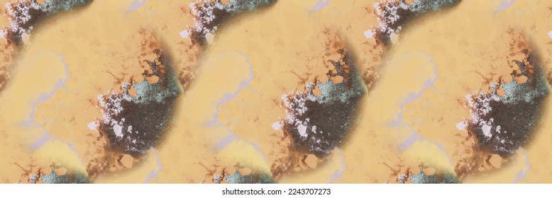 Fiery Abstract Pattern. Science Ink Marble Paint. Trippy Seamless Science. Water Color Fire Space. Acrylic Ink Watercolor. Fluid Vector Grunge. Fluid Science Illustration. Liquid Fire Background.