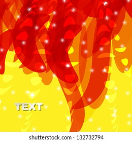 Fiery abstraction. Red