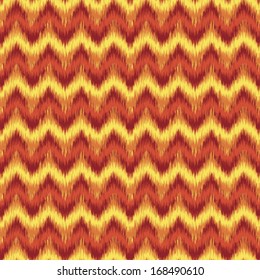Fiery animal fur ornate ethnic seamless pattern. Vector.