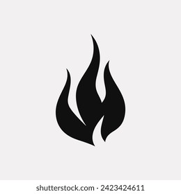 Fiery blaze flame icon - Simple Vector Illustration