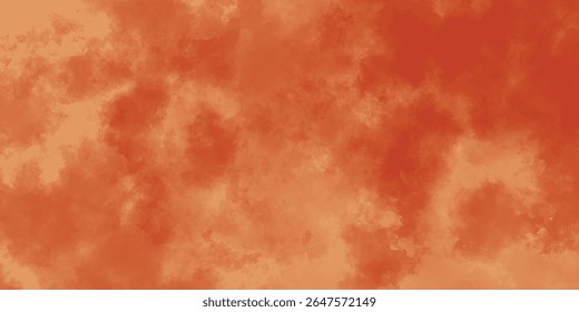 Fiery Crimson Cloud Formations Spreading Over a Faded Terracotta Canvas

