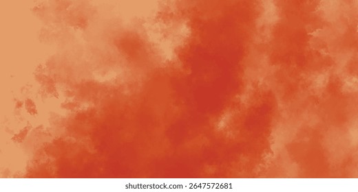 Fiery Crimson Cloud Formations Spreading Over a Faded Terracotta Canvas

