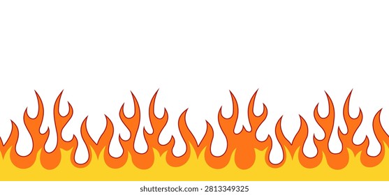 Fiery flame illustration vector art, burning fire design, hot energy symbol, blazing heat graphic, abstract flame artwork background