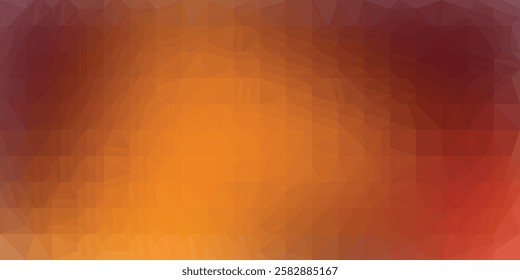 Fiery Gradient Mosaic of Warm Hues