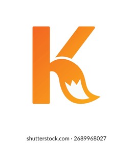 Logotipo de las Alas de Gradiente Ardiente K.