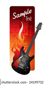Fiery guitar