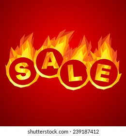 Fiery hot sale design a geometric illustrations.